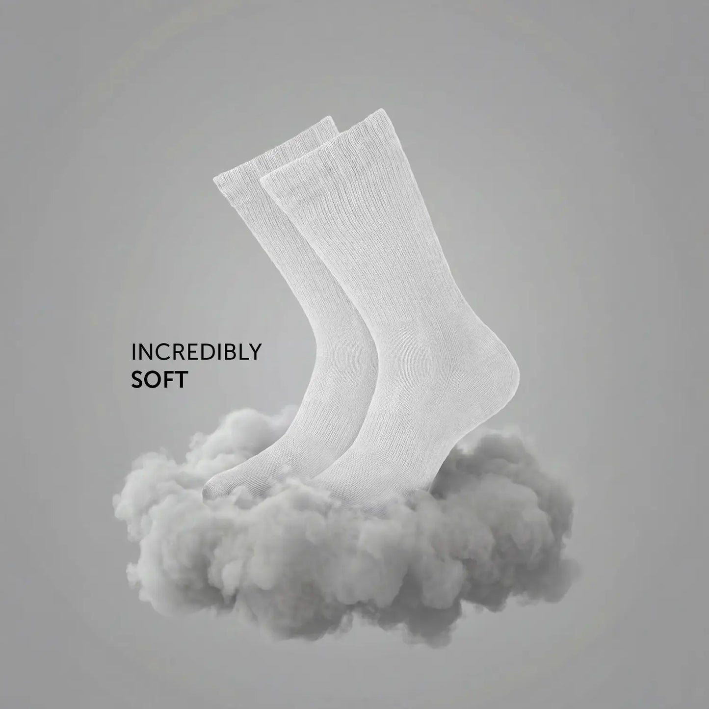 Crew-Length Socks - Polar White