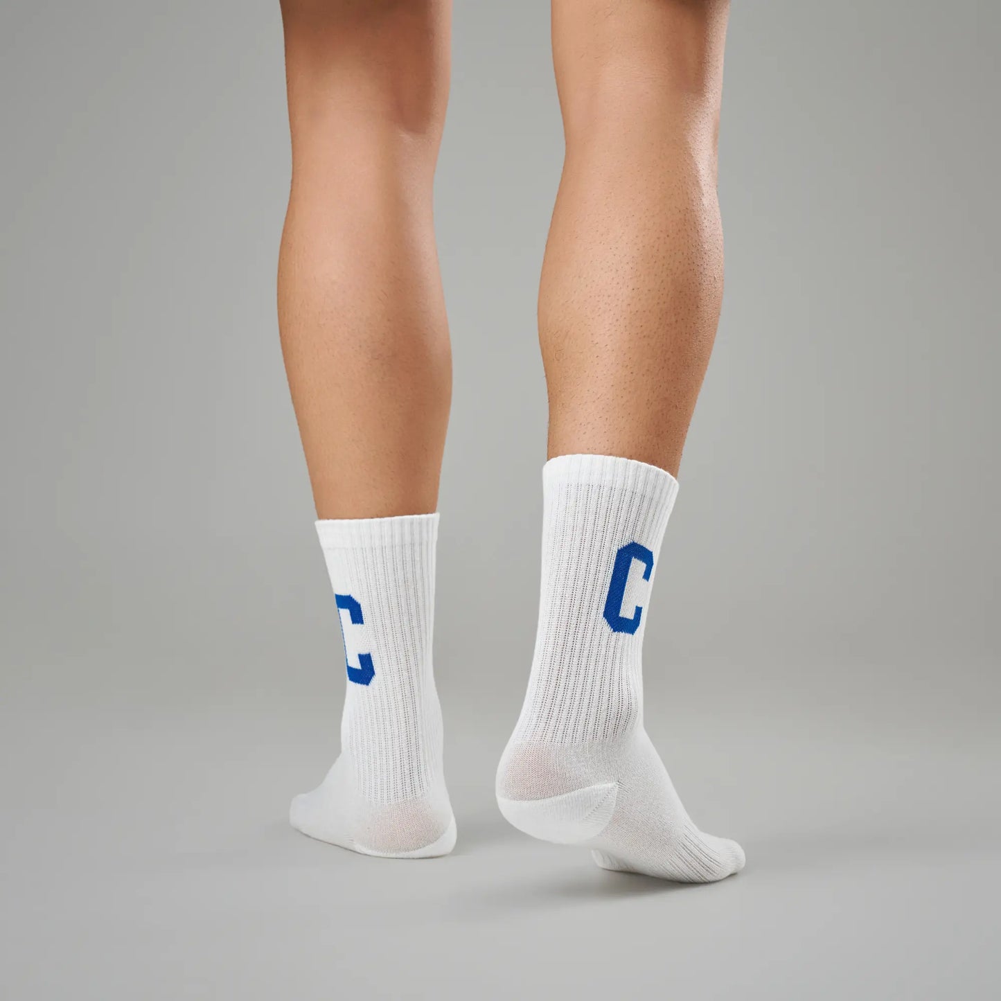 Crew Calf Length Socks - Victory White