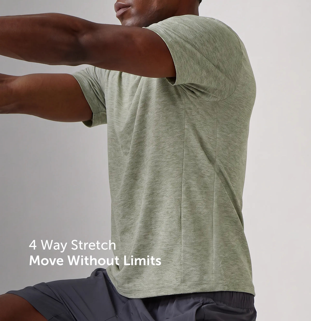 CoolMax Active T-shirt - Sage Green Melange