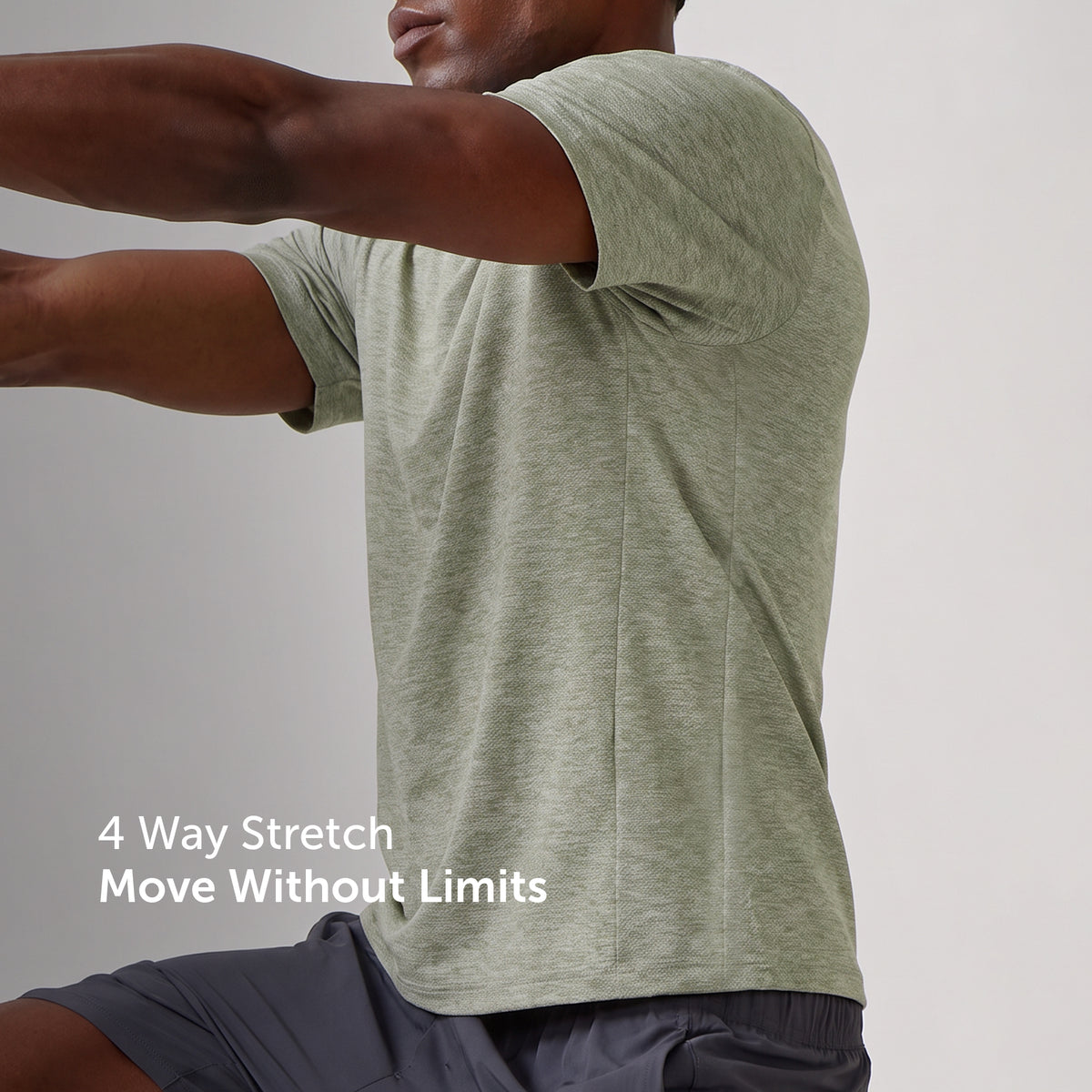 CoolMax Active T-shirt - Sage Green Melange