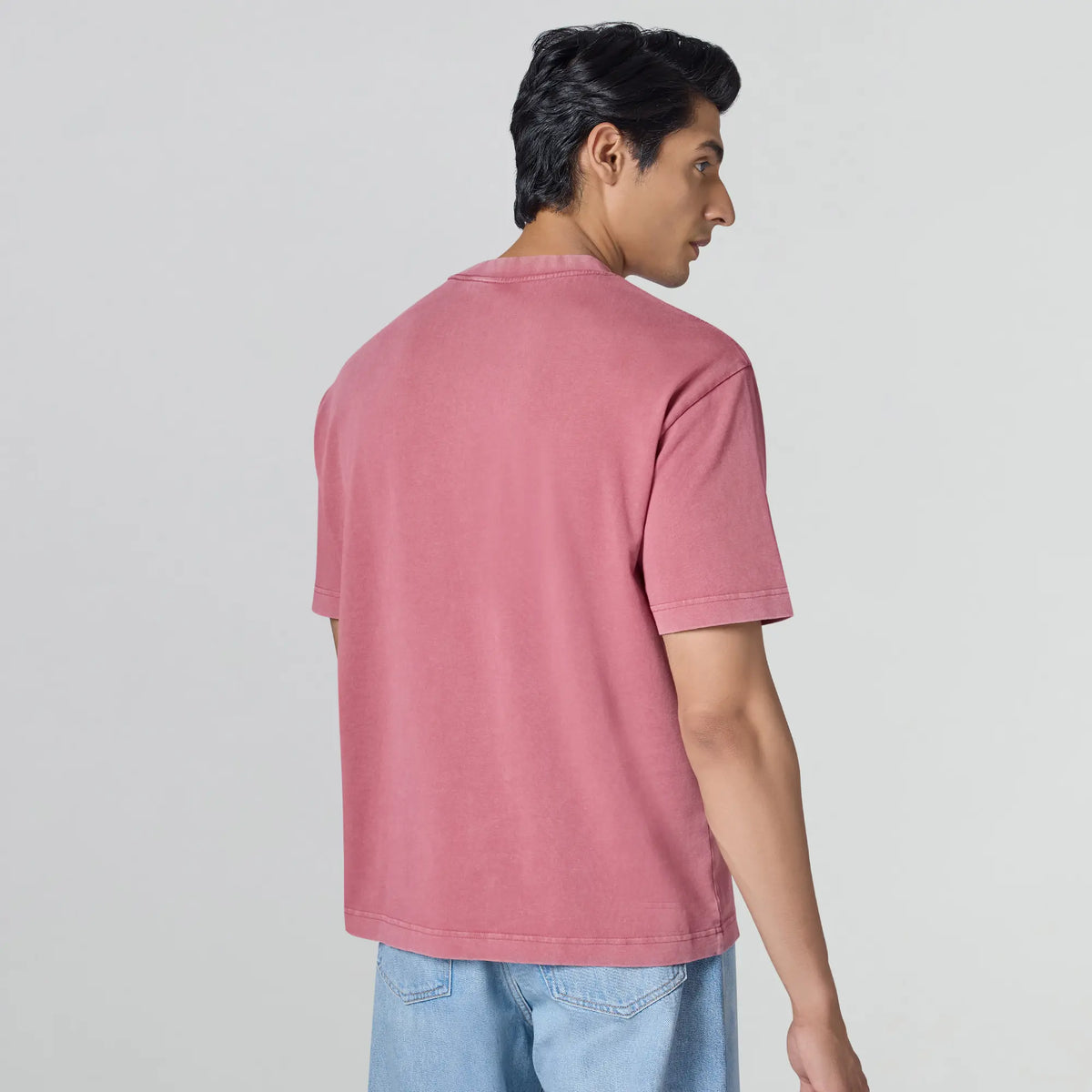 Haze Relaxed Fit Washed T-shirt - Vintage Pink