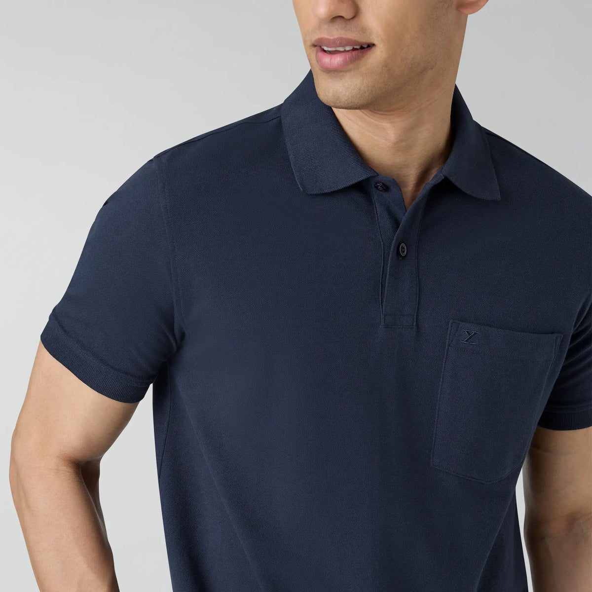 Code Polo T-shirts Midnight Blue