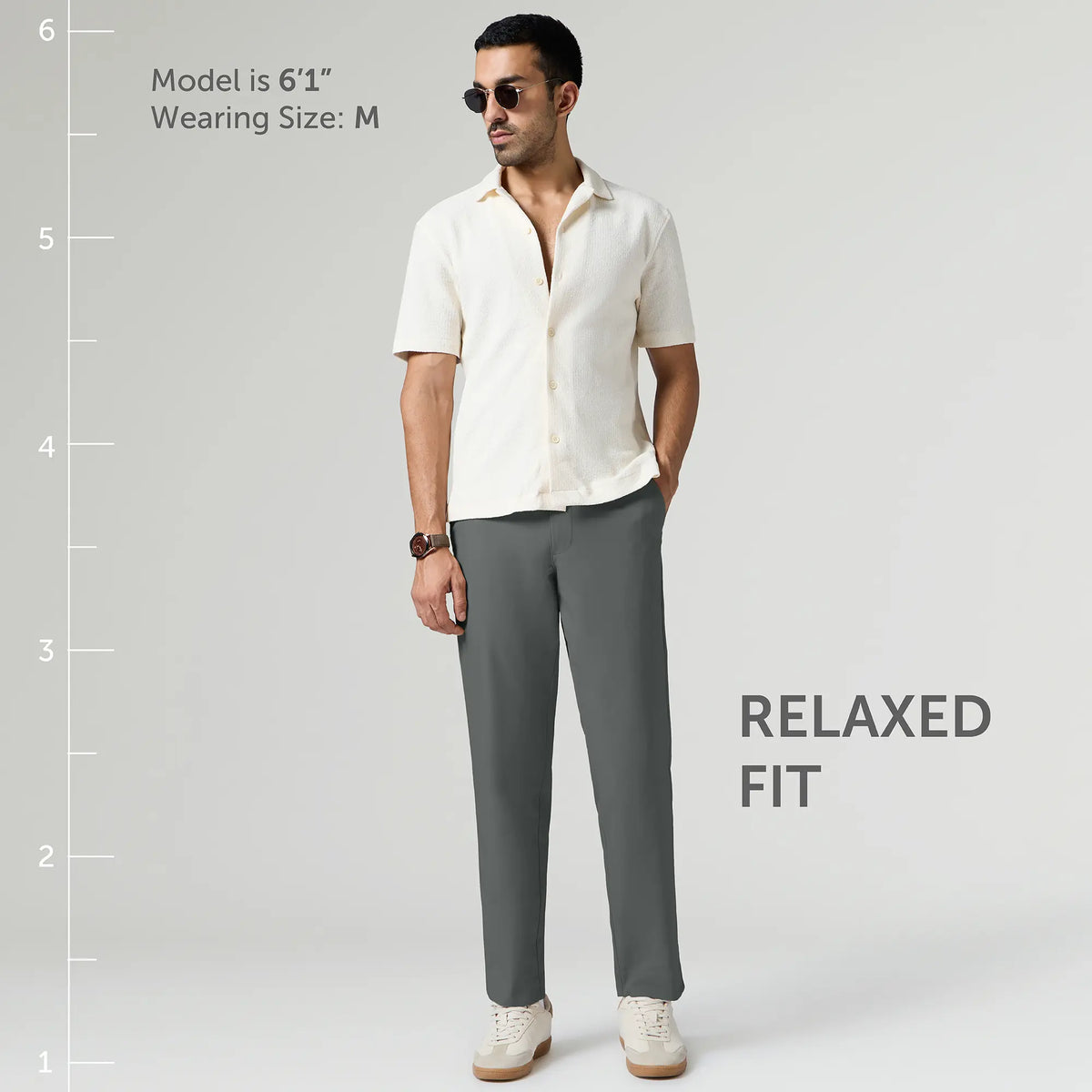 VELOCITY: Soft Stretch Pants - Relaxed Fit Ash Grey