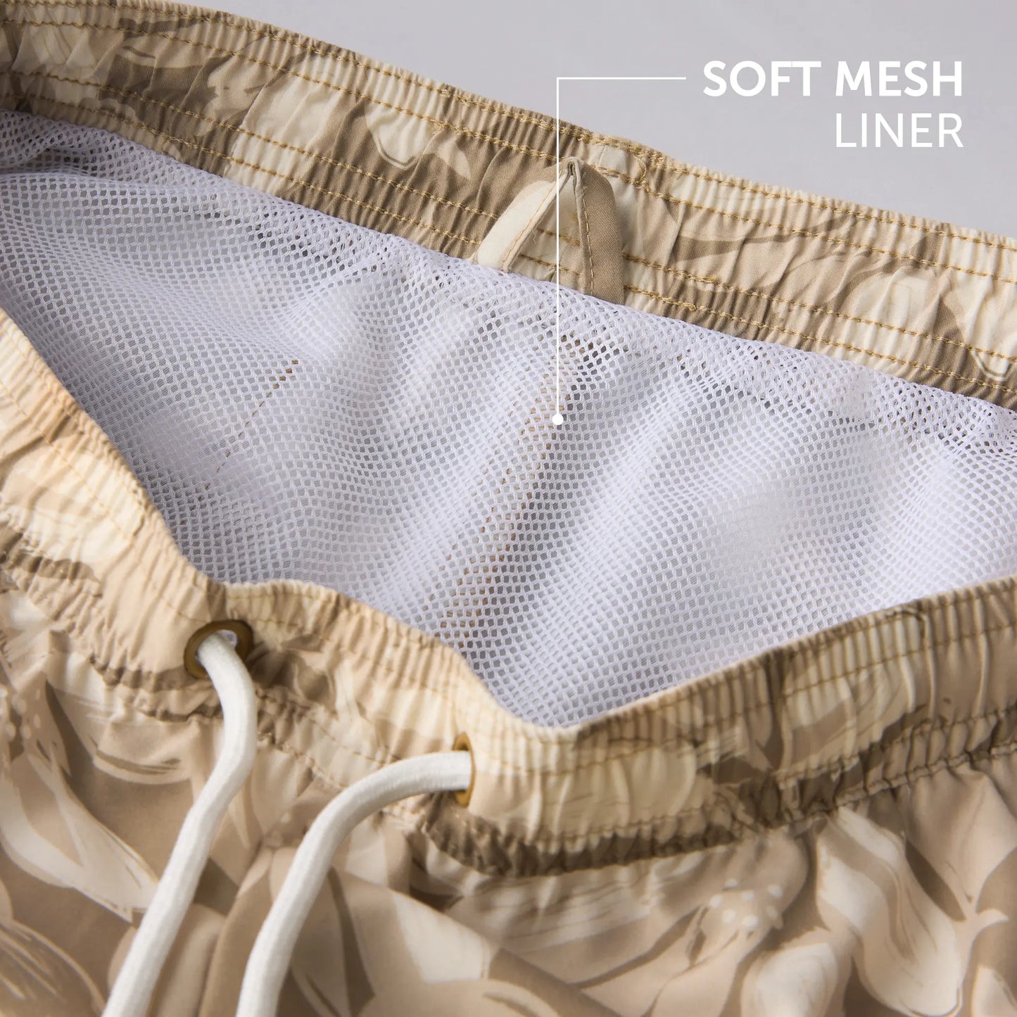 Printed Swim Shorts - Desert Brown