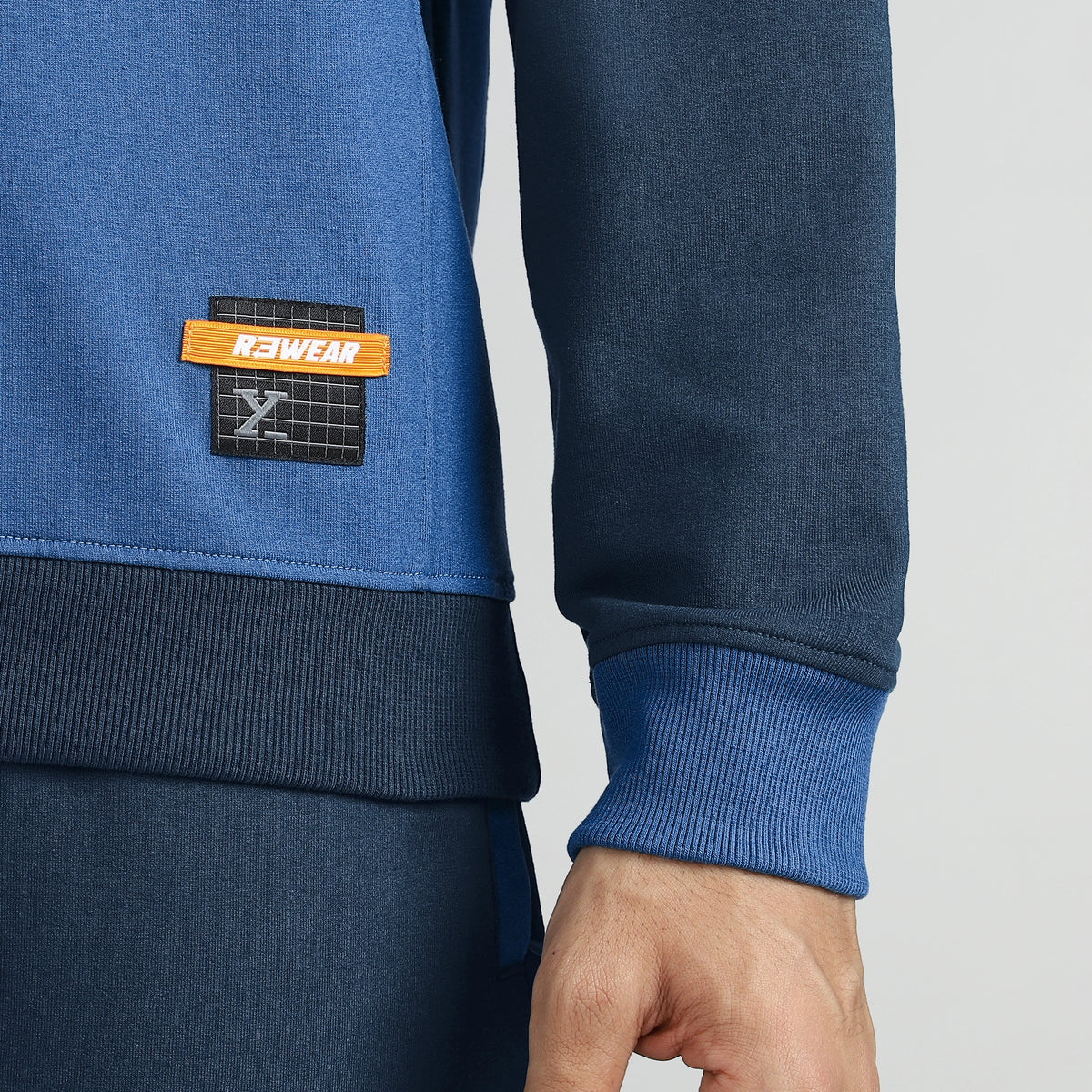 Quest French Terry Cotton Blend Sweatshirts Atlas Blue