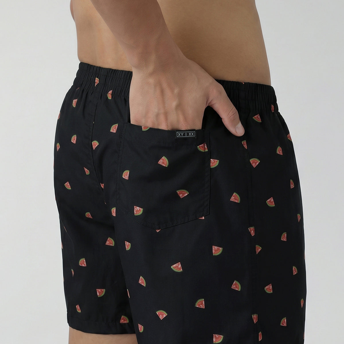 Printed Inner Boxers - Watermelon Black
