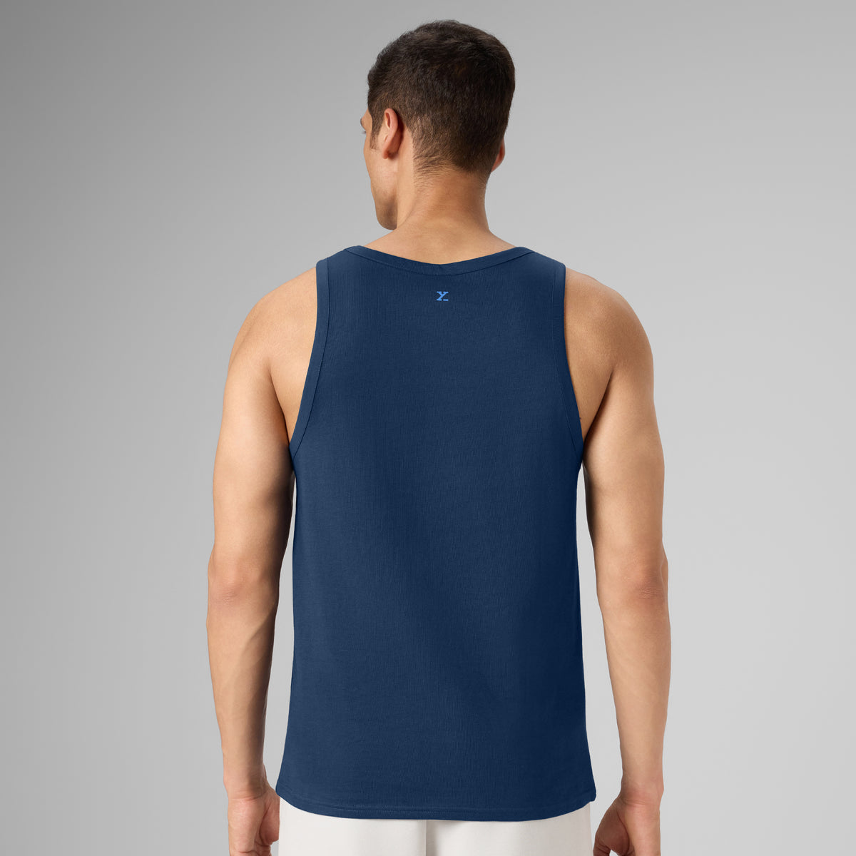 Cotton Lounge Vest - Midnight Blue