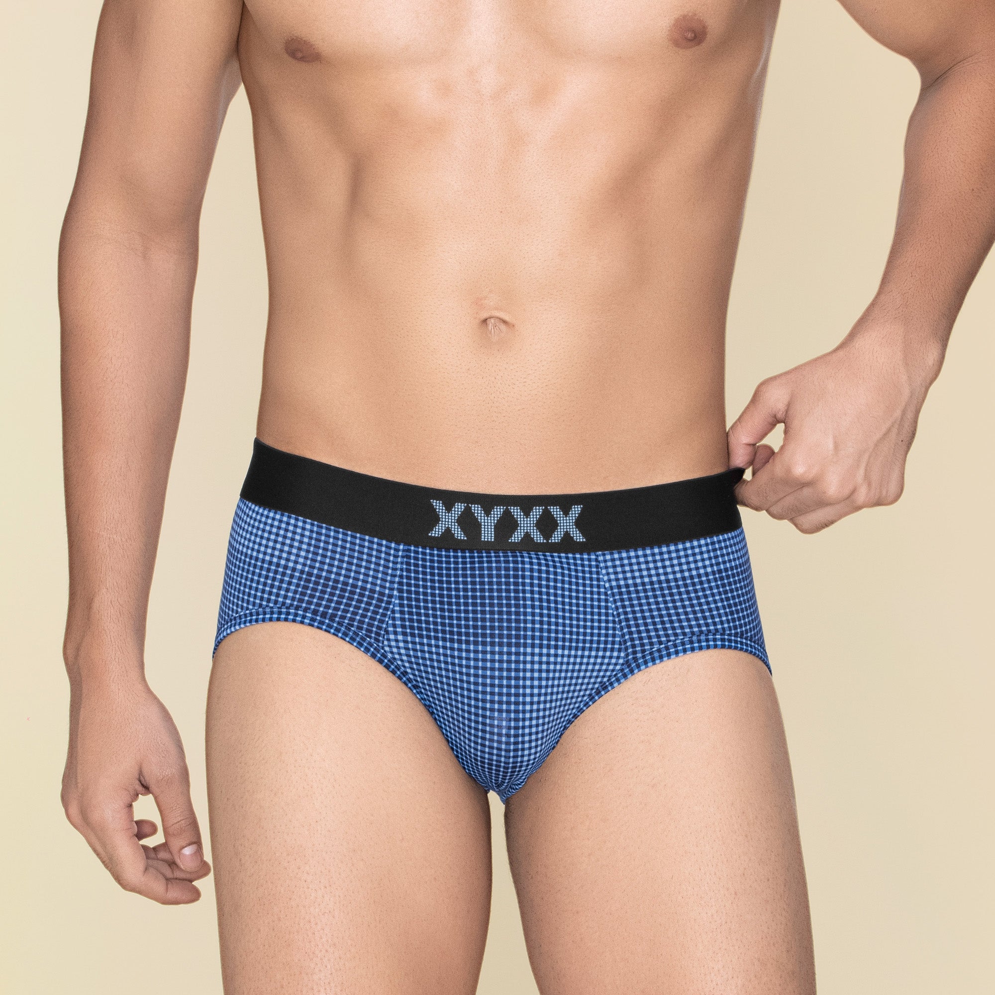 Blox Modal Briefs For Men Azure Blue -  XYXX Mens Apparels