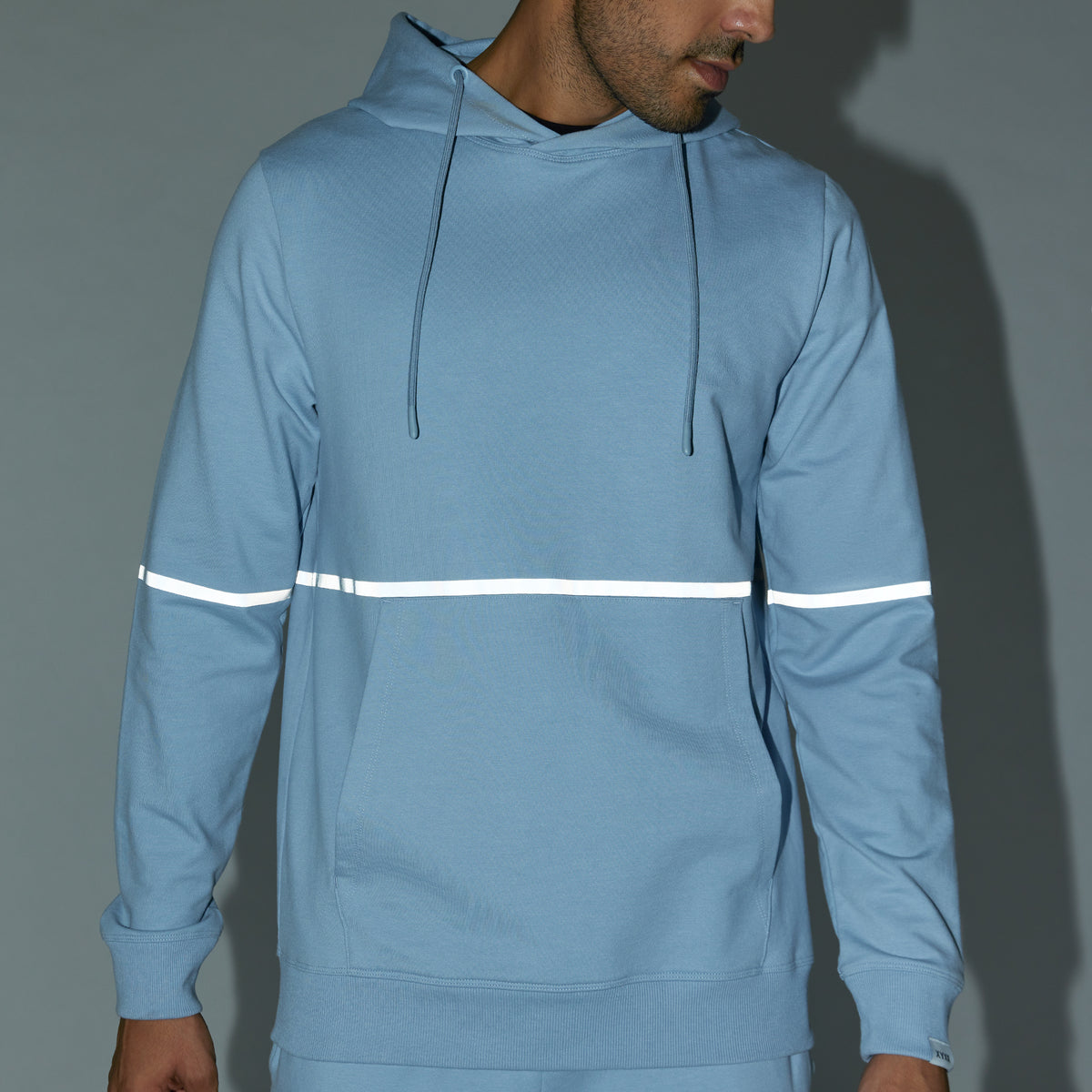 Ascent French Terry Cotton Blend Hoodie and Joggers Co-Ord Glacier Blue - XYXX Crew