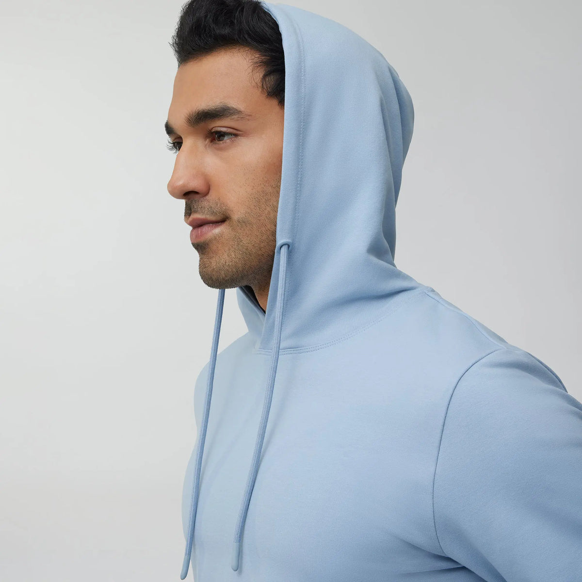 Ascent French Terry Cotton Blend Hoodies Glacier Blue - XYXX Crew