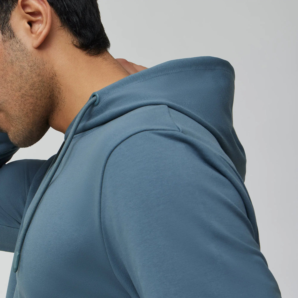 Ascent French Terry Cotton Blend Hoodies Storm Grey - XYXX Crew