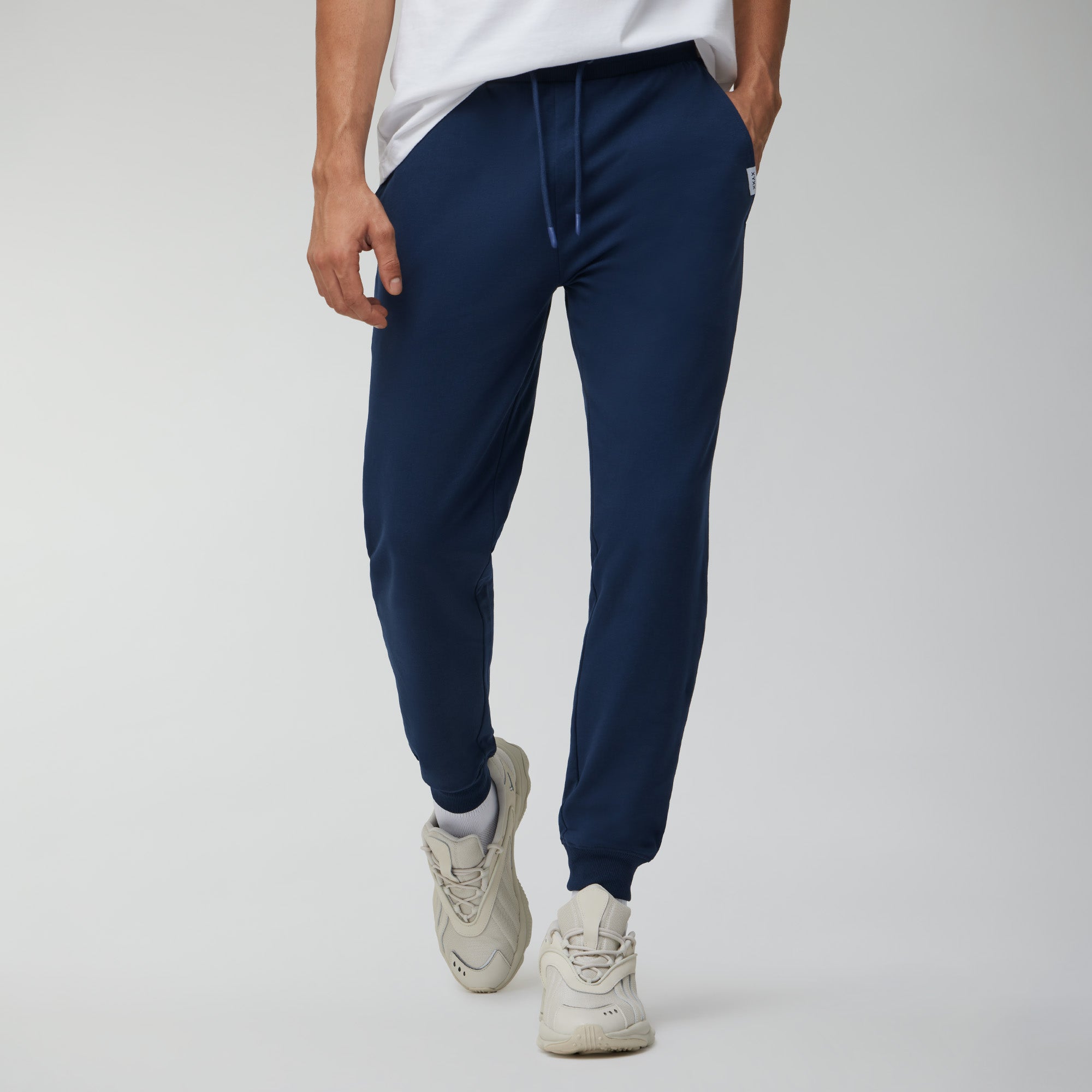Ascent French Terry Cotton Blend Joggers Midnight Blue – XYXX Apparels