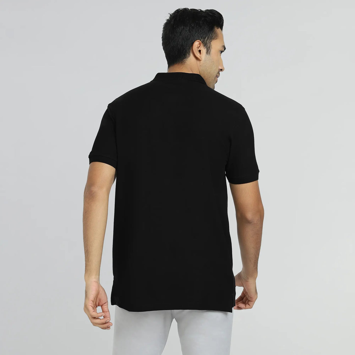 Element Combed Cotton Polo T-shirts Pitch Black - XYXX Crew