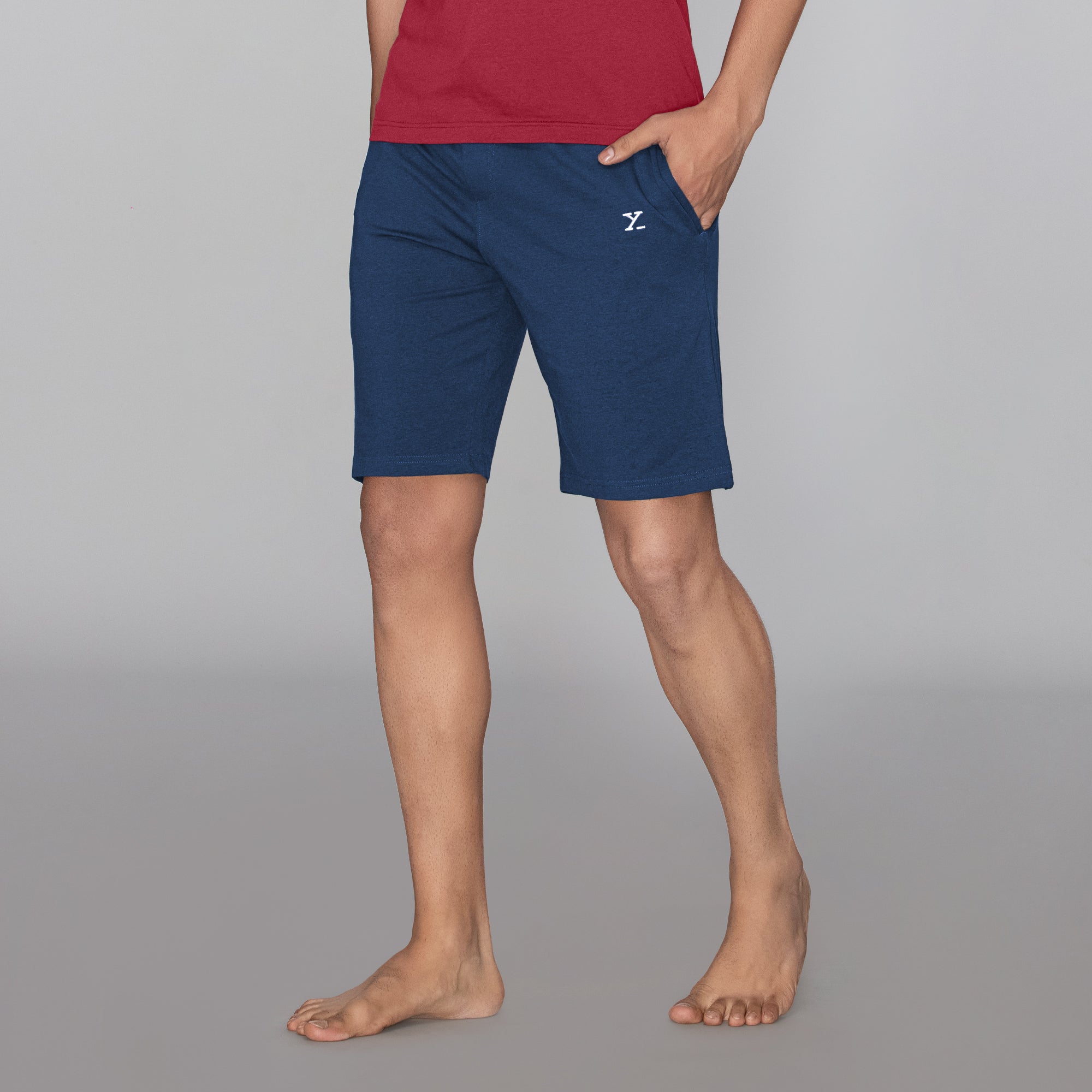 XYXX Men's Cotton Modal Solid ACE Lounge Shorts