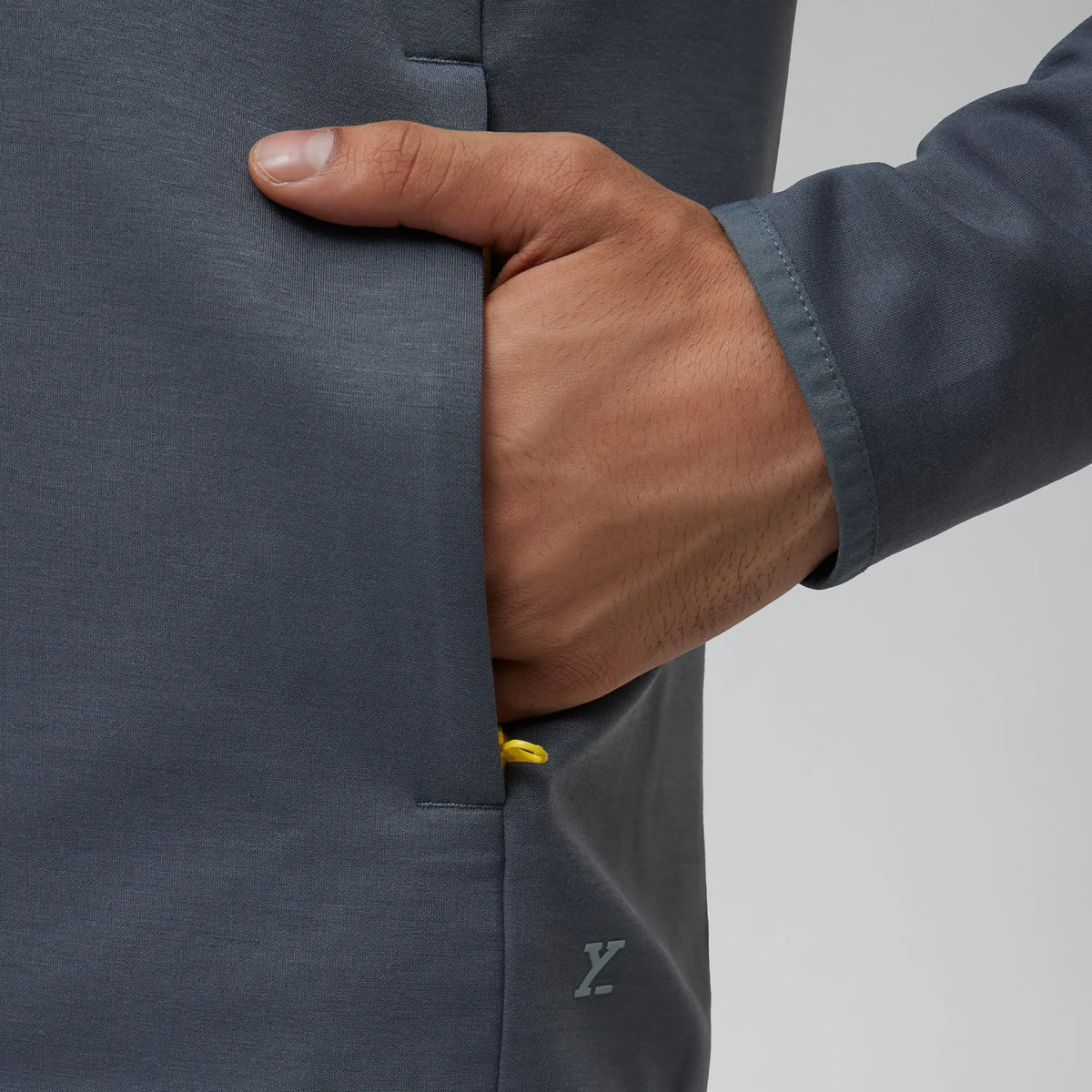 Alpha Half Zip Sweatshirt Ash Grey - XYXX Crew