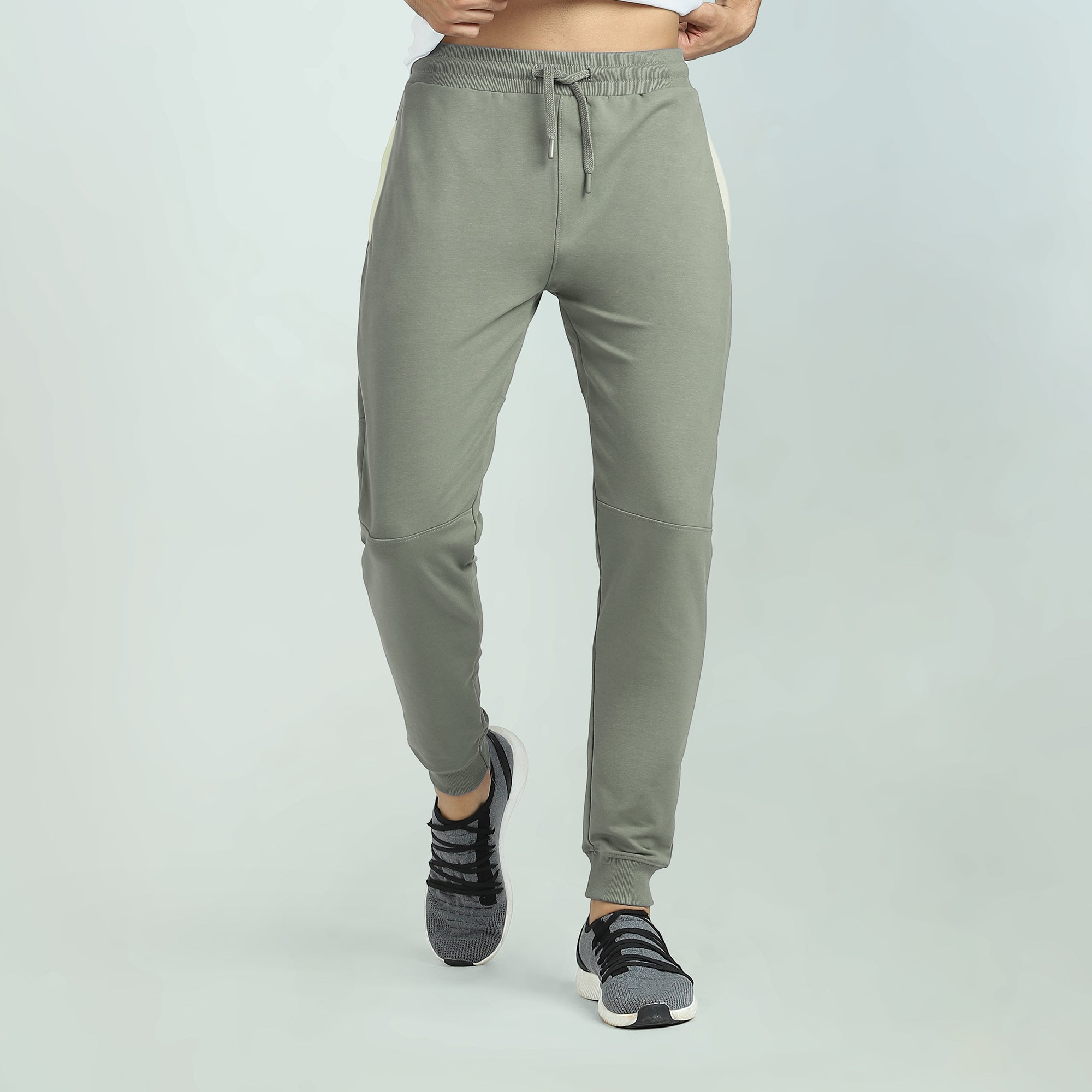 Buy Flying Machine Women Mid Rise Solid Cotton Joggers