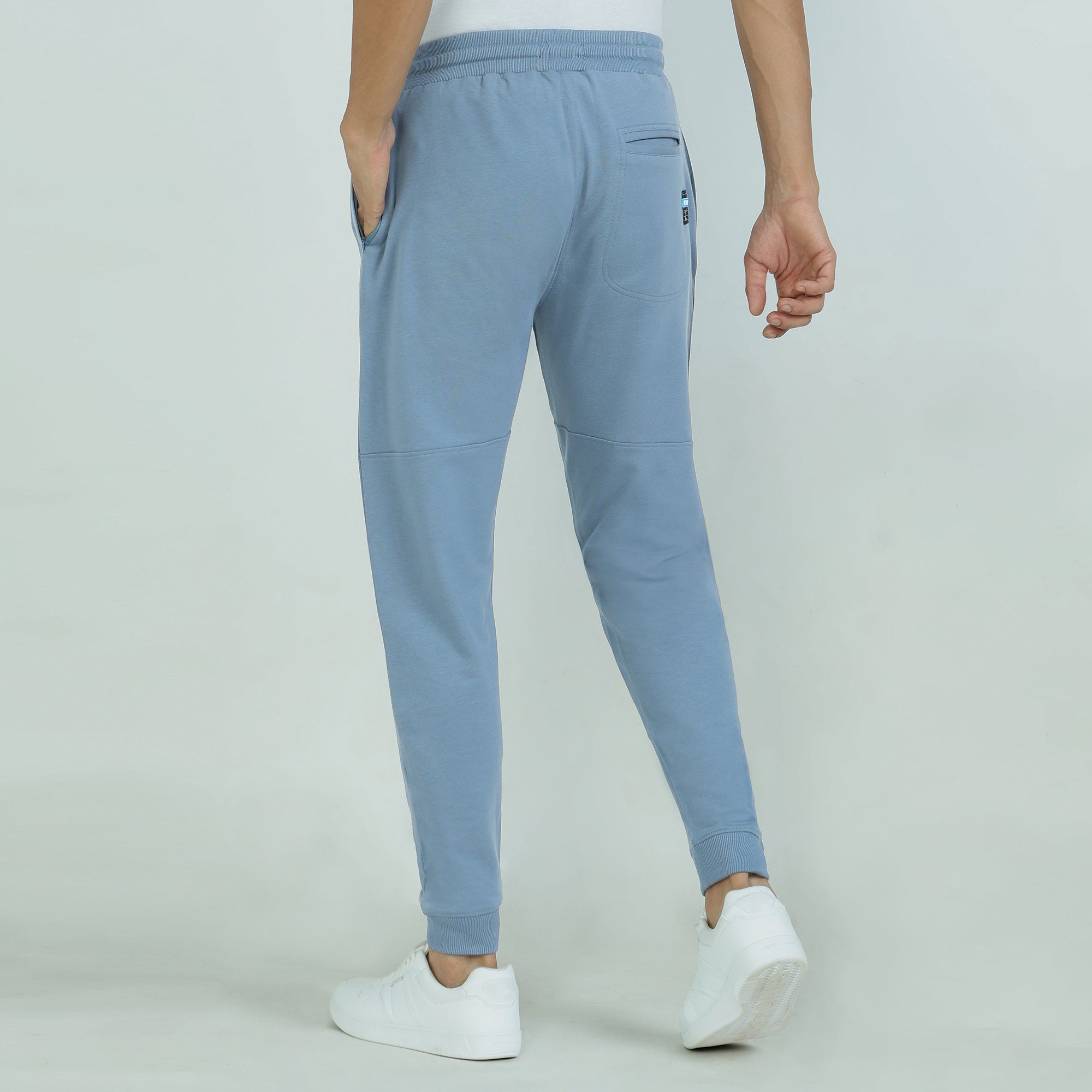Quest French Terry Cotton-Blend Joggers Ice Blue