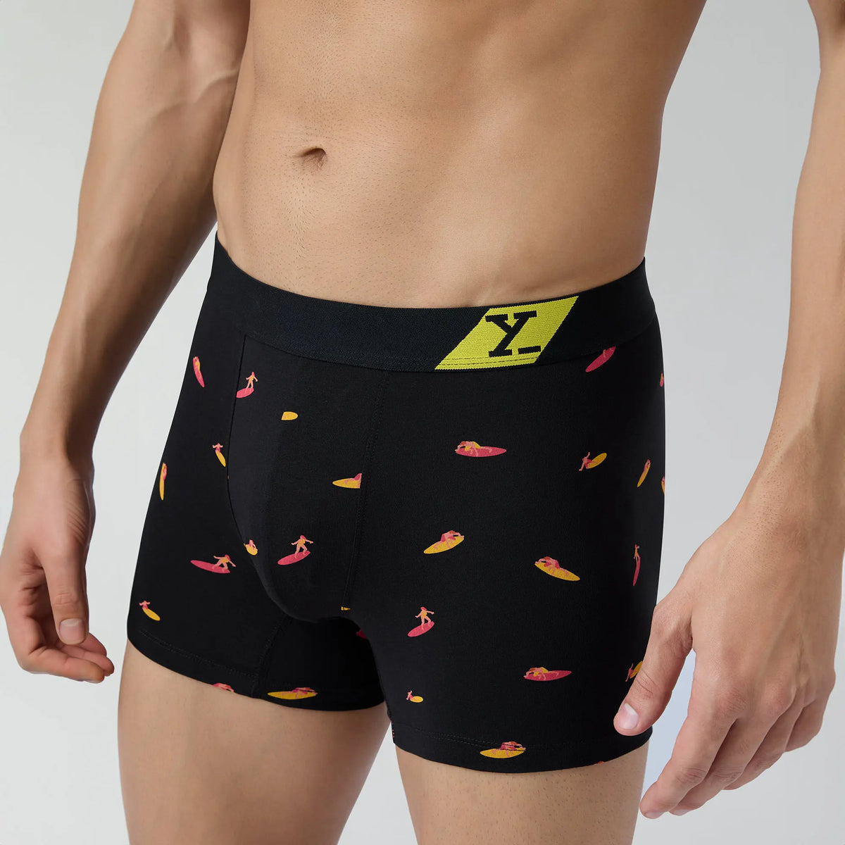 Splash Cotton Stretch Trunks Surfer Black - XYXX Crew