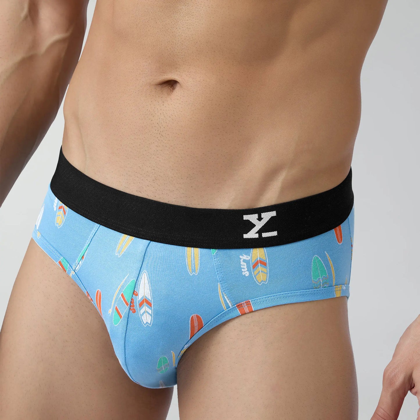 Surf Cotton Stretch Briefs Surfboard Blue - XYXX Crew