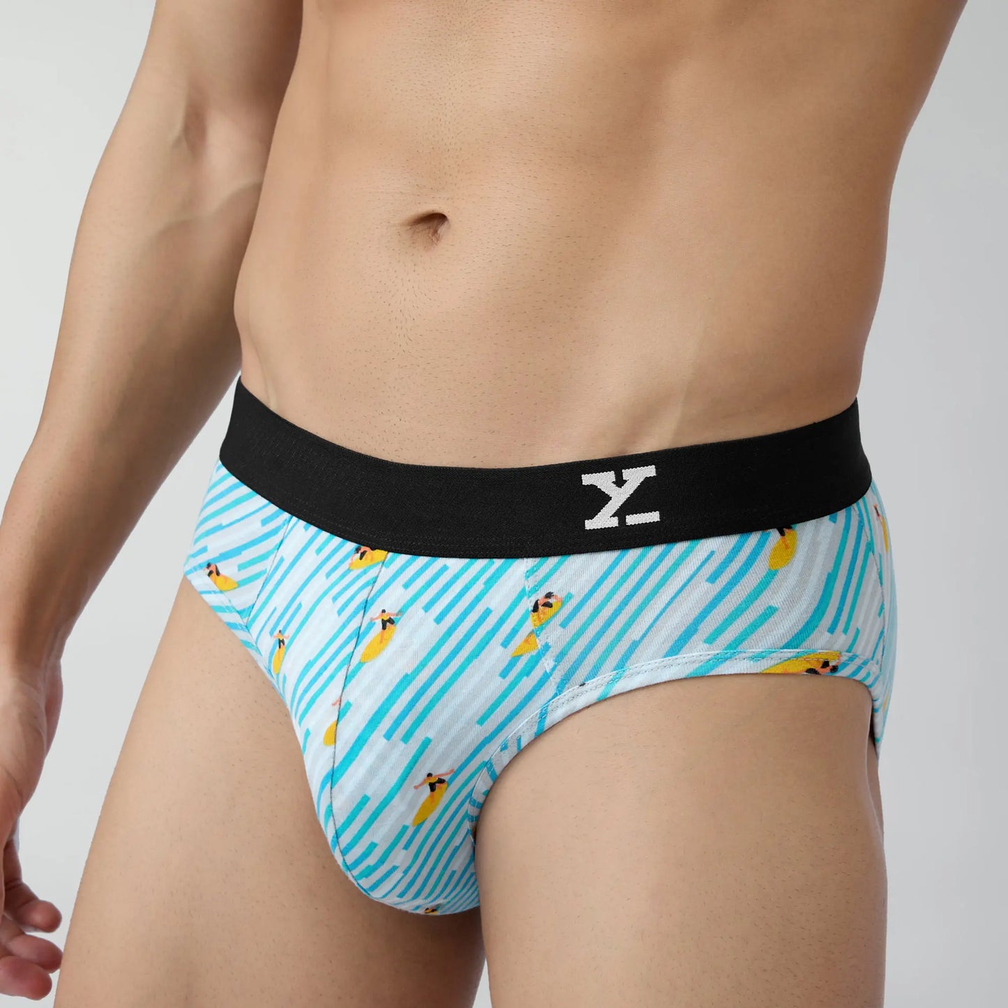 Surf Cotton Stretch Briefs Surfer Blue - XYXX Crew
