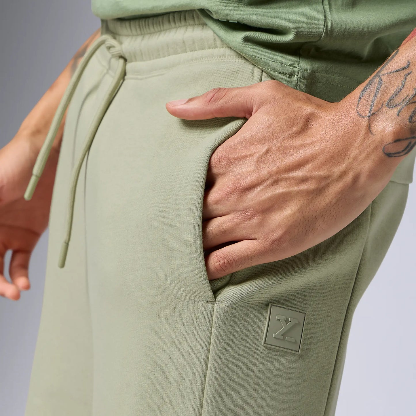 Pulse French Terry Cotton Blend Sweatpants Cascade Grey - XYXX Crew