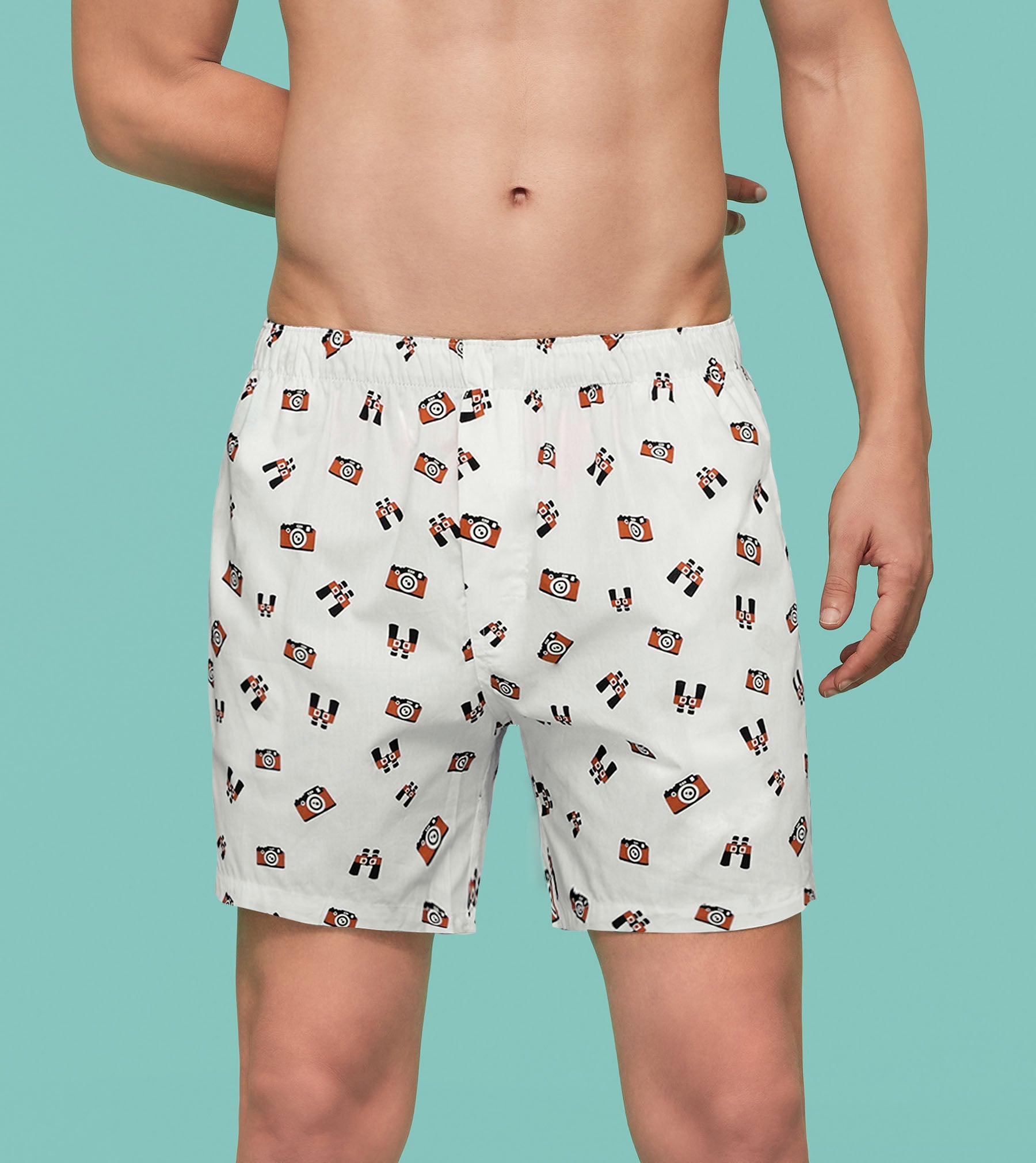 Cotton Boxer For Men - White Printed Inner Boxers - XYXX – XYXX Apparels