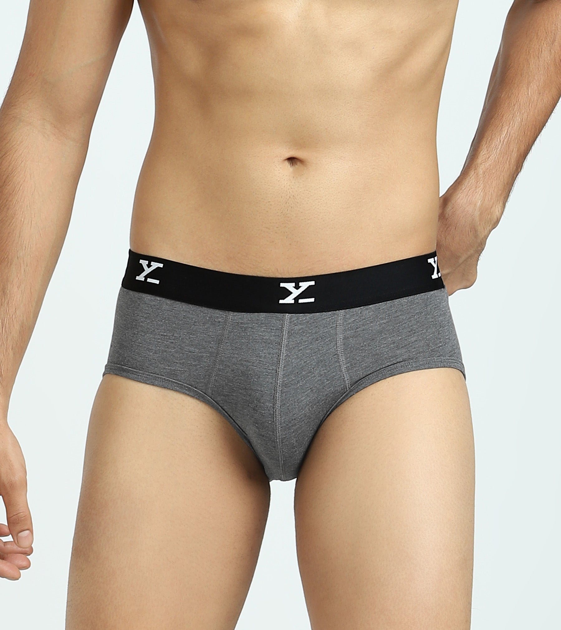 Ace Medley Modal Briefs For Men Icy Grey -  XYXX Mens Apparels