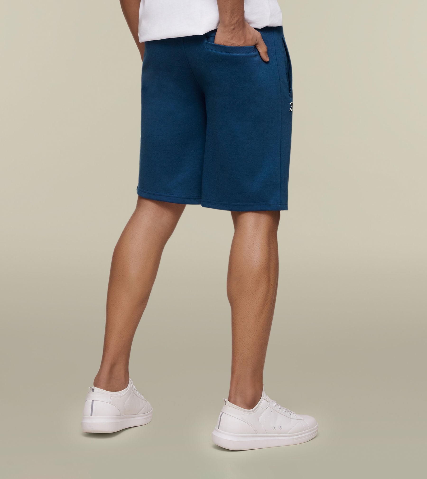 Code Cotton Rich Shorts For Men Oxford Blue - XYXX Mens Apparels