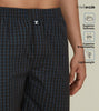 Checkmate Combed Cotton Boxer Shorts For Men Charcoal Black - XYXX Mens Apparels