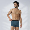 Aero Silver Cotton Trunks Steel Blue