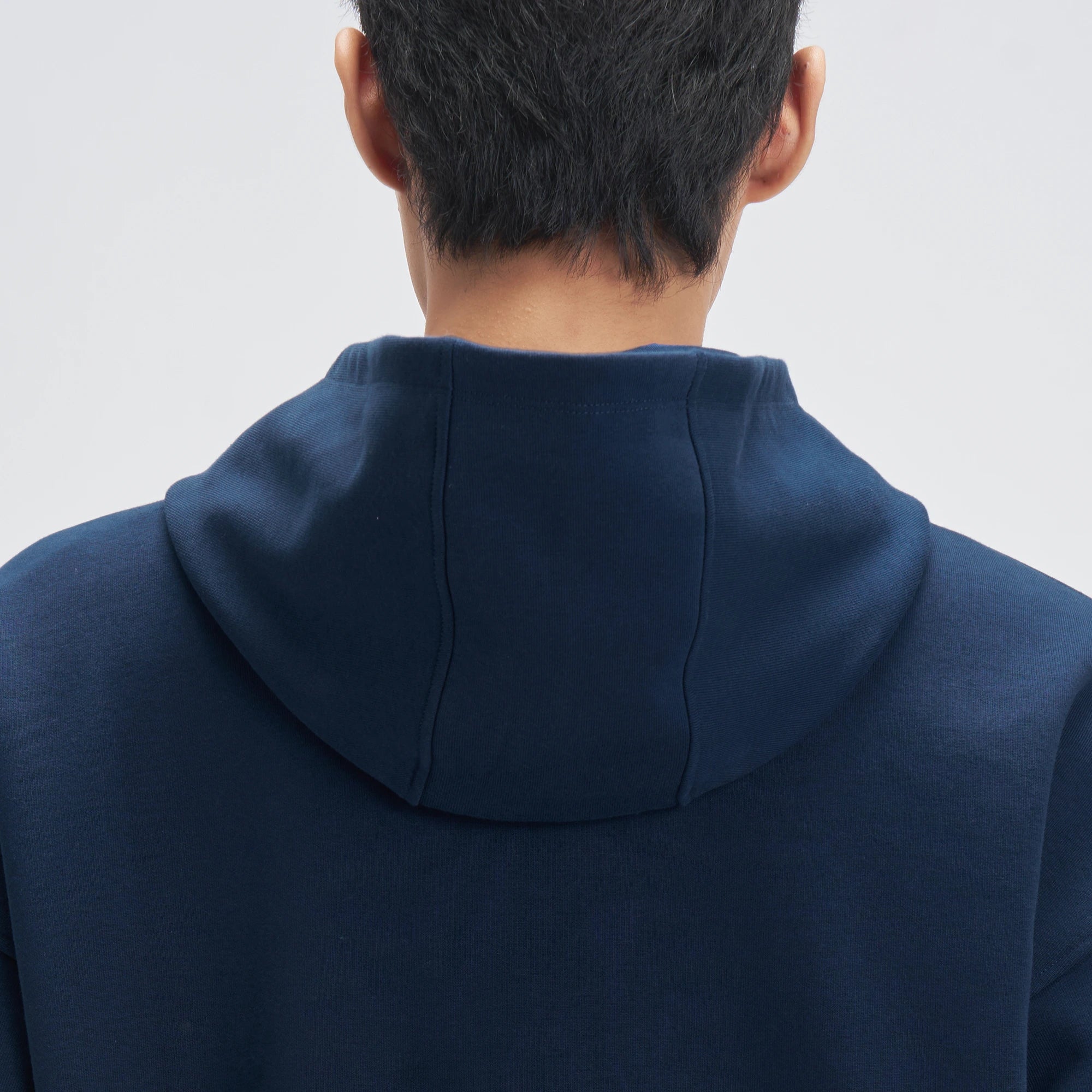 Crew Oversized Zipper Hoodie  -  Blue Nights