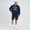 Crew Oversized Zipper Hoodie  -  Blue Nights