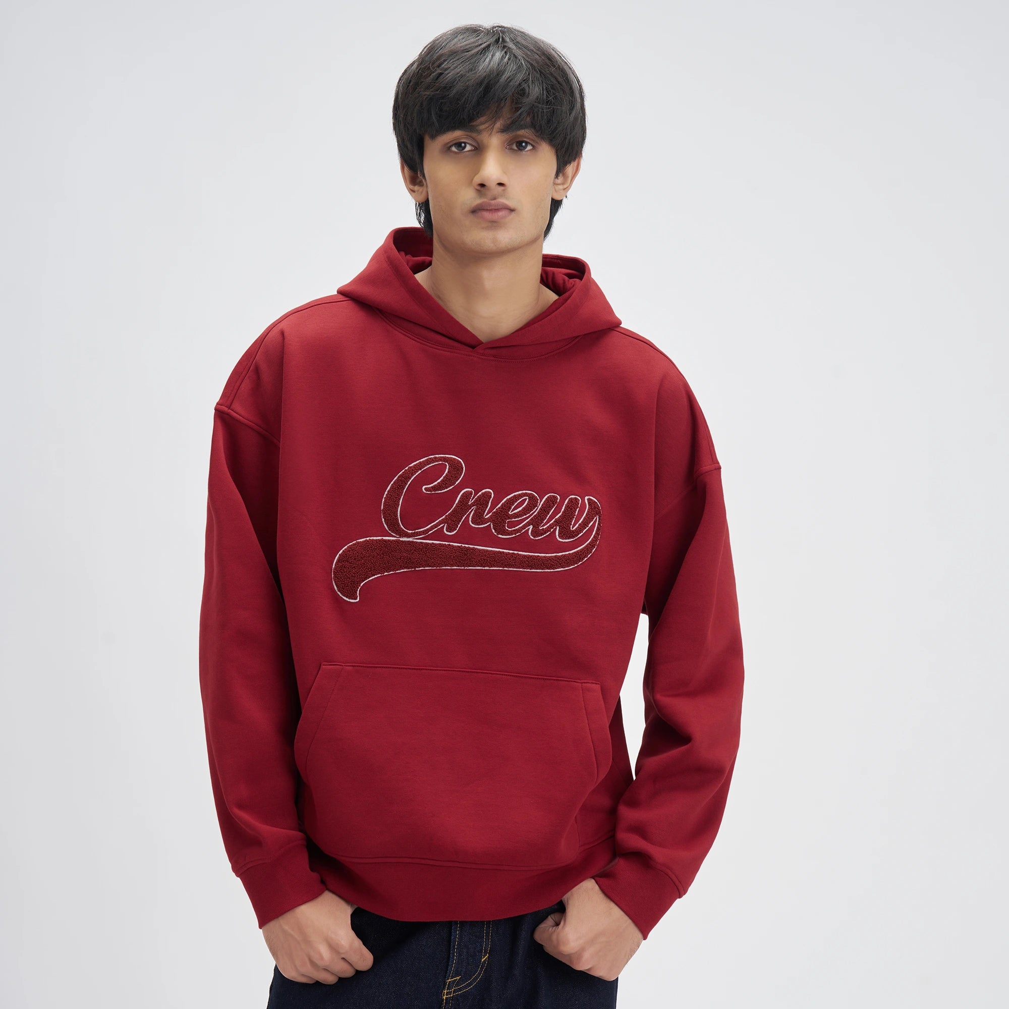 Crew Oversized Hoodie - Varsity Red
