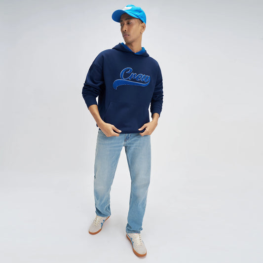 Crew Oversized Hoodie - Blue Nights