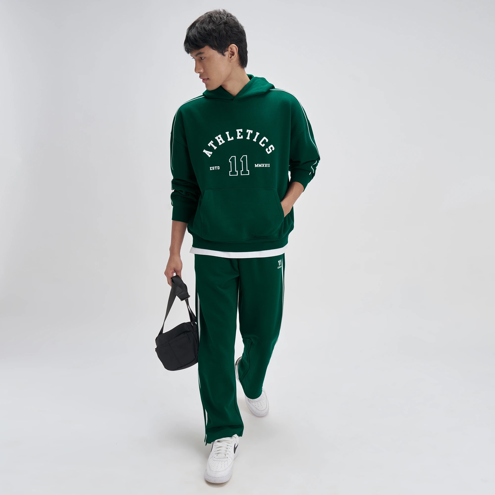 Crew Oversized Hoodie  - Ivy Green