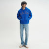 Crew Oversized Zipper Hoodie  - Campus Blue