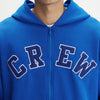 Crew Oversized Zipper Hoodie  - Campus Blue