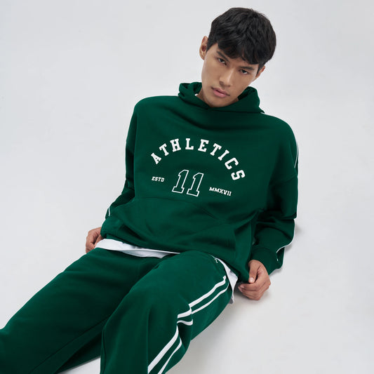 Oversized Hoodie and Sweatpants Co-ord Set Ivy Green