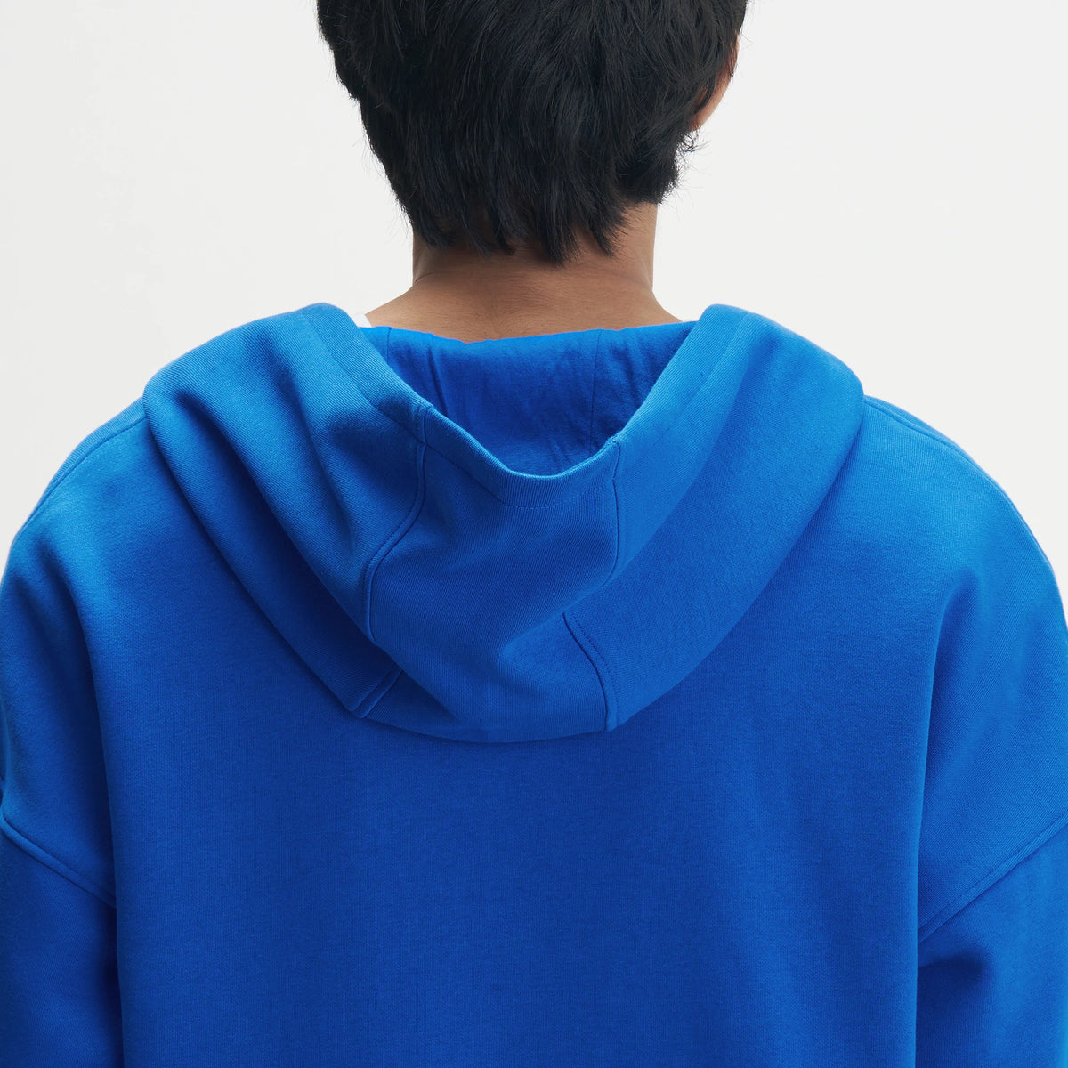 Crew Oversized Zipper Hoodie  - Campus Blue