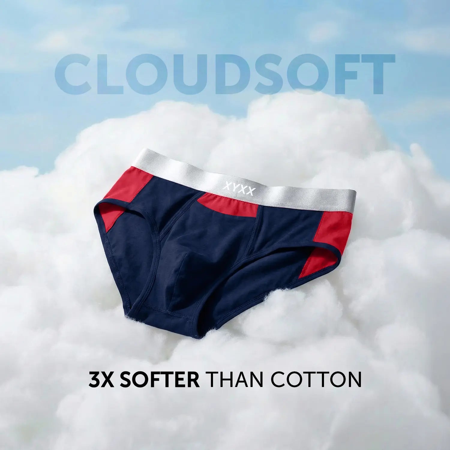 Illuminati Briefs Midnight Blue Blue Royale Blue Valentine(Pack of 3)