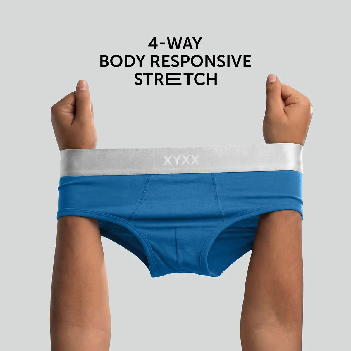 Illuminati Briefs Midnight Blue Blue Royale Blue Valentine(Pack of 3)