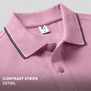 Accent Cotton Polo T-shirt - Blush Pink
