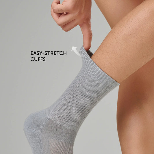 Crew-Length Socks - Cement Grey