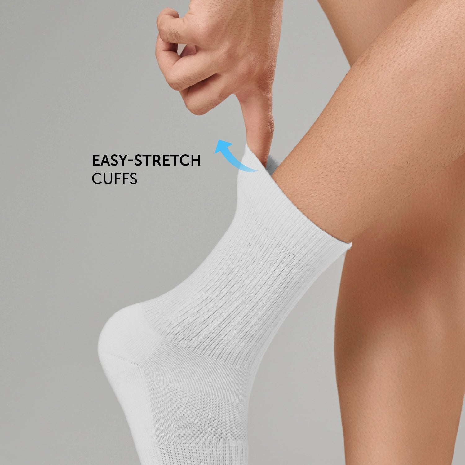 Crew-Length Socks - Polar White