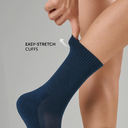Crew-Length Socks - Midnight Blue