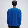Crew Oversized Round Neck Sweatshirt - Campus Blue