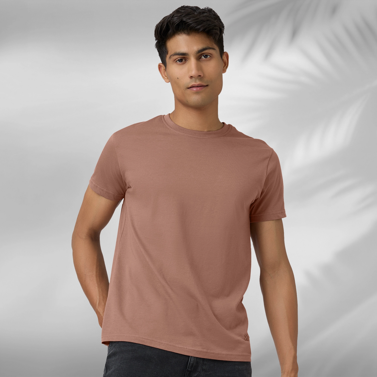Pace Combed Cotton T-shirts Brown Latte