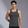 Nova Round Neck Racer Back Vest Graphite Grey