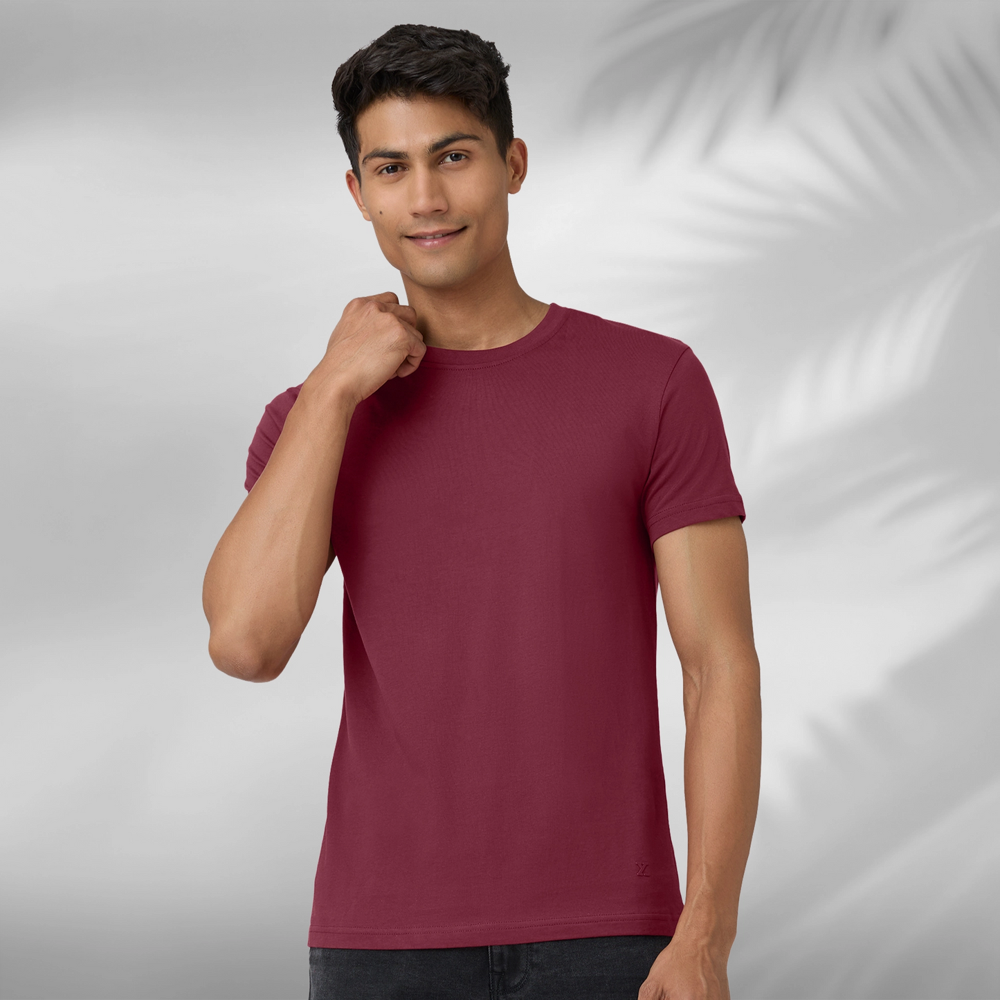Pace Combed Cotton T-shirts Merlot Maroon