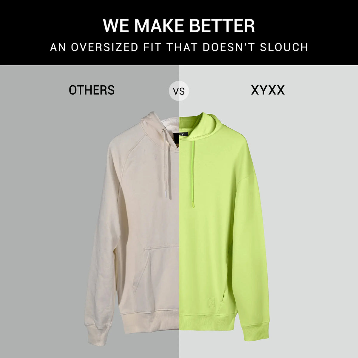 Pulse French Terry Cotton Blend Hoodies Lime Green - XYXX Crew